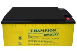 China China Champion Solar Battery 12V250AH NP250-12-G Sealed Lead Acid GEL Battery, Solar Battery, Deep Cycle Battery wholesale