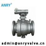 API Ball Valve CS WCB Body A105+ENP Ball Worm Gear Trunnion Mounted