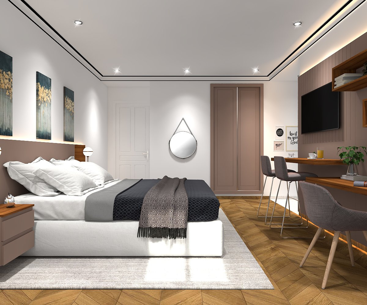 Full Furnished Exquisite 5 Star Luxury Hotel Room Furniture Sets Customization