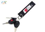 Mini Custom Flight Embroidery Woven Keychain / Woven Key Tag With Your Own Logo