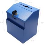 Lockable Metal Donation Suggestion Key Drop Box Express Checkout Box