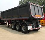 60t Load Capacity Hydraulic Dump Tipper Trailer 3 Axle U Shape Tipping Truck