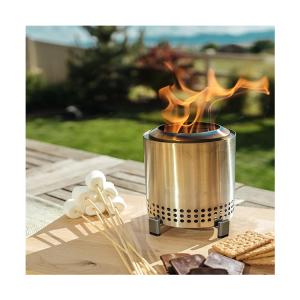 China Outdoor Camping Stainless Steel Tabletop Fire Pit with Smokeless Wood Pellet Burning wholesale