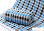 Grid Dobby Face Wash Towel 100% Cotton For Hotel / Home DR-FT-07