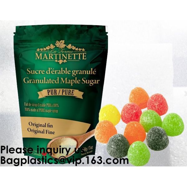 Custom Print Biodegradable Foil Packaging Soft Zipper Stand Up Bottom Gusset Plastic Drinking Pouches Bags With Straws