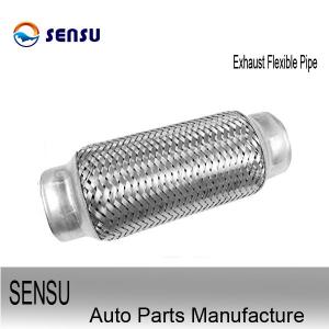 China 51mm*200mm Stainless Steel Exhaust Flex Pipe With Interlock Liner wholesale