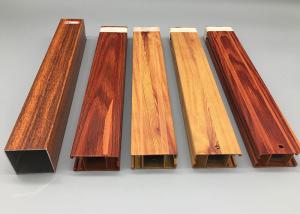 China Lightweight Sliding Door Wood Finish Aluminium Profiles For Furniture , Architectural wholesale