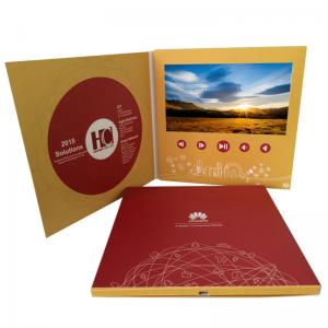 China Full Color Video Marketing Brochures With LCD Screen 256MB Memory 1024×600 Resolution wholesale