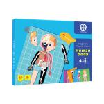 Human Body Anatomy Learning Magnetic Puzzle Toy for Ages 3-8 Kids 48Pcs with Box