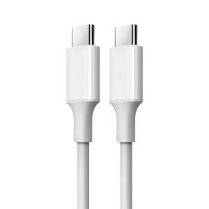 China White Color USB C To C Fast Charge Cable With PVC Jacket 20V 3A 60W wholesale