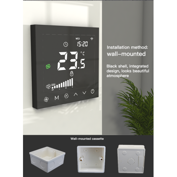Smart HVAC Fresh Air Ventilation Fan Controller With Touch Button Control System