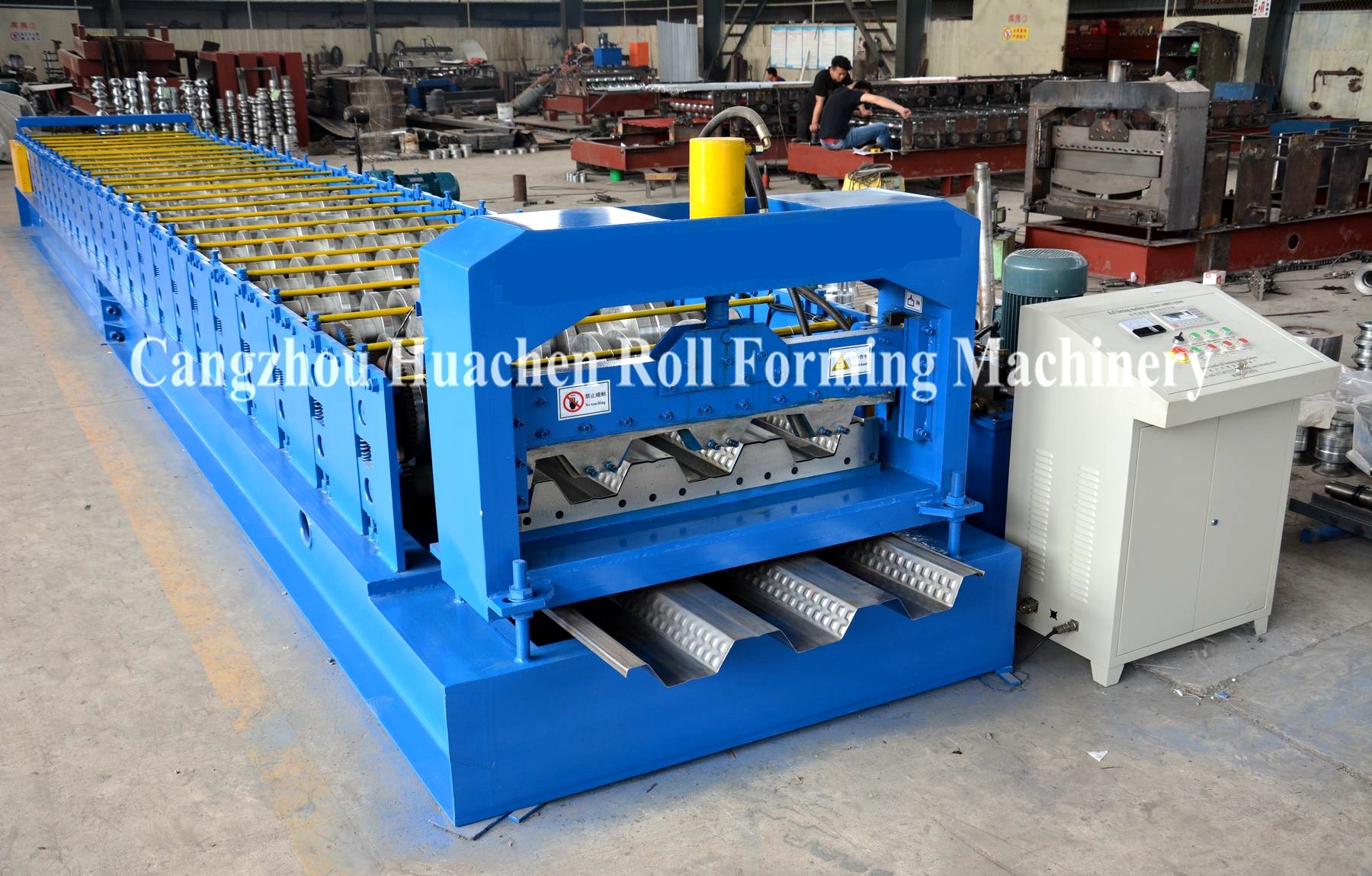 Steel Floor Decking Sheet Roll Forming Machine / Roll Former