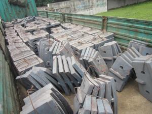 China Cr15Mo3 Material 320 / 580 Ball Mill Liners Hardness More Than HRC52 Mining Industry wholesale