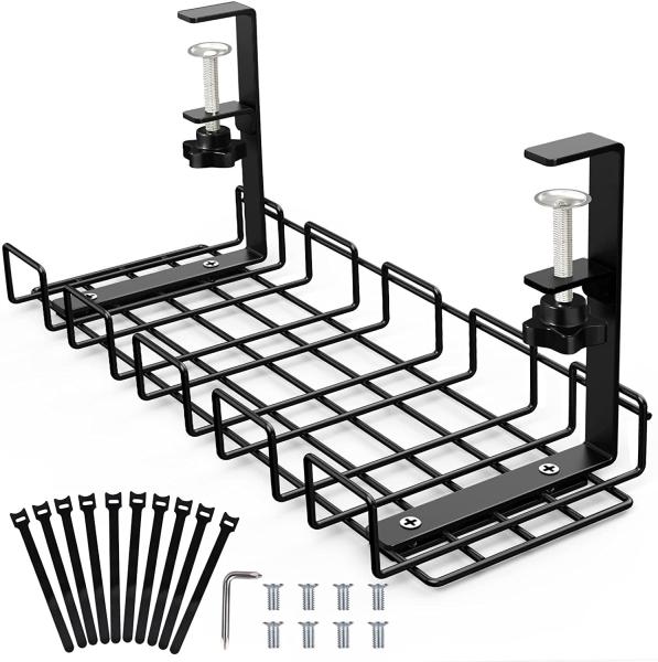 Non-folding Rack Under Desk Cable Organizers The Perfect Wire Management