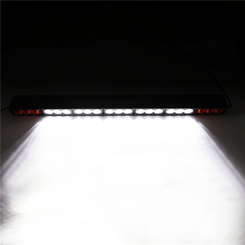 Double color amber and white 210W Cree single row Led light bar 4X4 DHCB-L210SDC