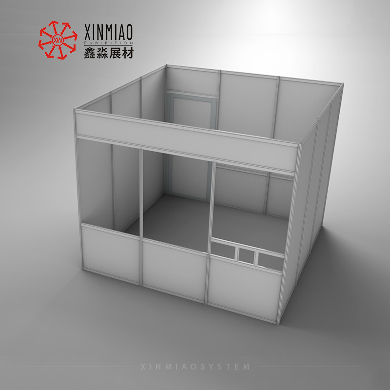 3X3M Custom Exhibition Booth With Door For Indoor Use,Modular Aluminum Frame Quick Assemble Room