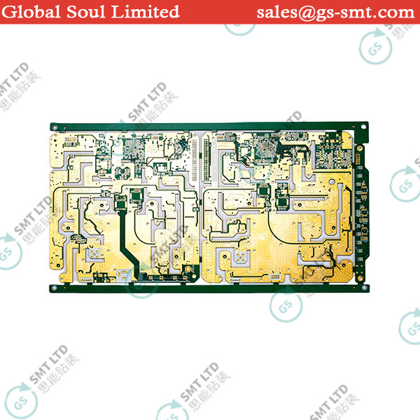 Large Gold Surface Six Layer Impedance PCB for SMT PCB Manufacturing