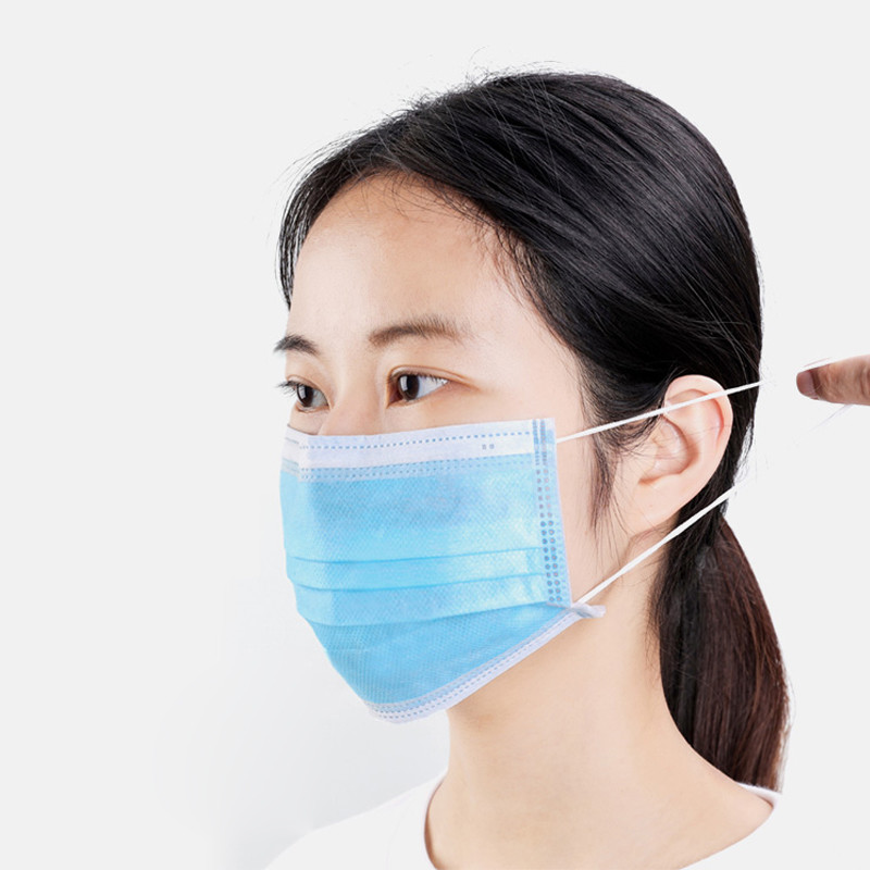 ISO 17.5x9.5cm 98% Filter Disposable Non Woven Mask