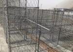 Hex Hole Woven Mesh 80x100mm Pvc Coated Gabion Baskets