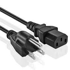 China Black American Three Prong Extension Cord Custom Length For Electrical Powered Tools wholesale