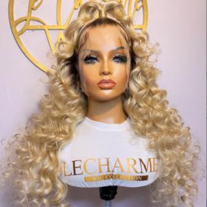 China Cuticle Aligned 100% Raw 613 Human Hair Wig Lace Closure Vendors wholesale