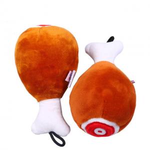 China Bite Resistant Drumstick Dog Toy Sound Plush Toy Teddy Toy on sale