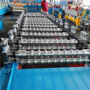 China PLC System Roof Roll Forming Machine / Metal Roofing Forming Machine 7.5KW Hydraulic Power wholesale