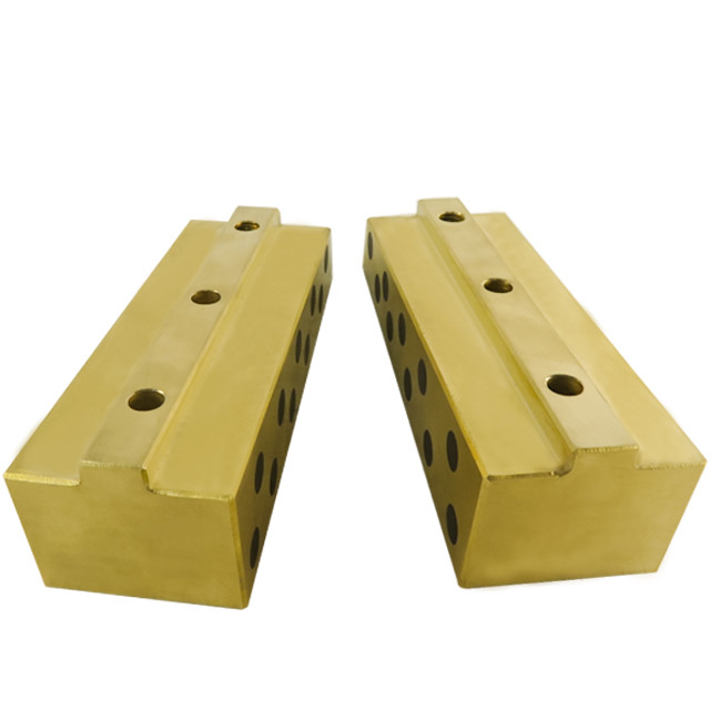 Customized Non-Elevation Force Yellow Graphite Bronze Plastic Mold Self-Lubricating Plate, Oil-Free Bushing