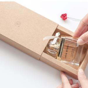 China DIY Logo Vintage Craft Packaging Box Kraft Paper Drawer Gift Box wholesale