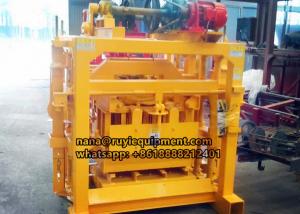 China 4-40 semi-automatic concrete hollow block solid block making machine wholesale