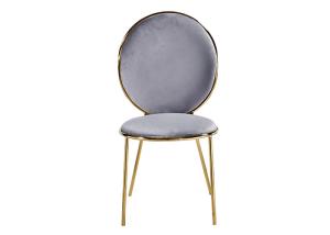 China ISO18001 Light Luxury Steel And Leather Dining Chairs wholesale