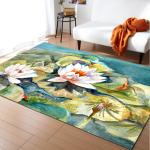 Non Skid 3D Printed Rugs 100*120cm Living Spaces Area Rugs