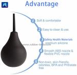 Black Silicone medical rubber Enema Bulb 7.6oz With 19.7in Hose