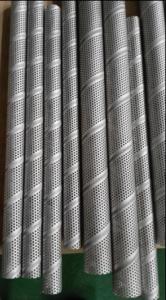 China stainless steel spiral welded perforated center tube water 304 center core filter frames metal pipe filter elements wholesale