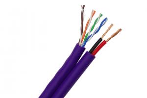 China UV-PE Jacket UTP CAT5E Security Camera Cable 16 × 0.25mm Siamese Security Cable on sale