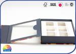 Visible Plastic Film Flip Lid Paper Printed Box Package With Insert