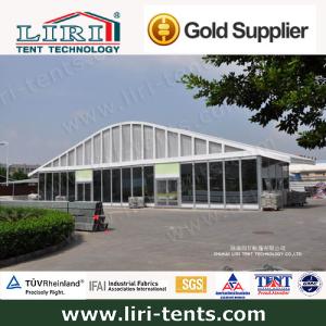 China Popular Arcum marquee 25m With The Solid Glass Wall For Outdoor Party wholesale