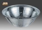 Round Shape Shining Fiberglass Flower Bowls Silver Mosaic Glass 31cm × 11cm