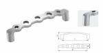 Hole Distance Customize Stainless Steel 304 Matte Door Handle With Screw Fitting
