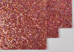 Environmental Friendly Glitter Cardstock Paper Chunky Glitter Leather For Wall
