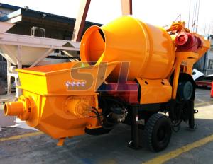 China Construction Machinery Mini Portable Concrete Pump 30m3/H With Drum Mixer wholesale
