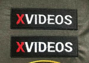 China Iron On Embroidered Logo Patches Twill Felt X VIDEOS XVIDEOS Funny Sports on sale
