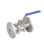 Water Media 3PC Stainless Steel Ball Valve Flange CF8/CF8m with ISO 9001