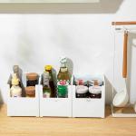 14*7*15cm Plastic Storage Organizer White Plastic Makeup Organizer