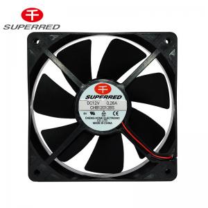 China Plastic PBT Impeller DC Cooling Fan 80x80x20mm Black With Lead Wire AWG26 wholesale