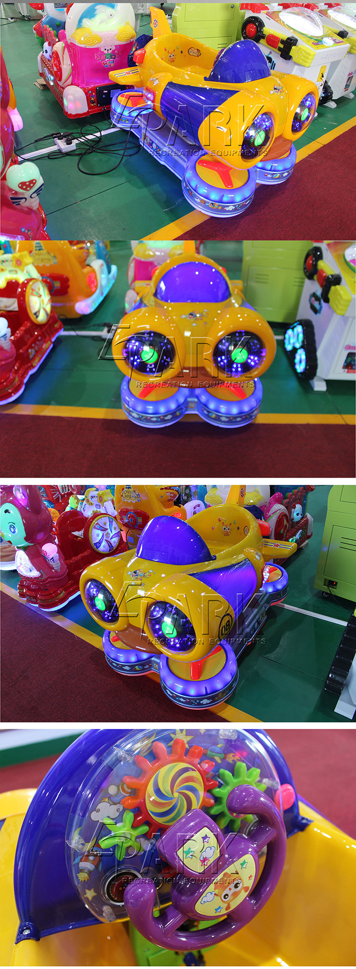 1 Player Spaceship Kiddy Ride Machine Video Game For Shopping Mall