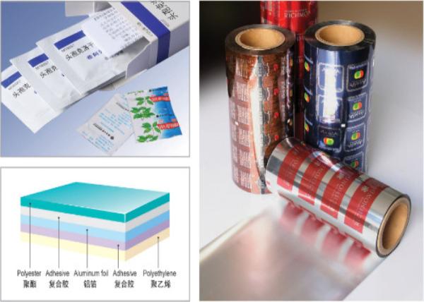 PET AL PE 3- Layers Blister Packaging Materials Laminated Composite Aluminum