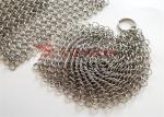 Ring Mesh Screen Type 4 Inch 304 Kitchen Stainless Steel Chain Mail Scrubber