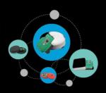 BLE 5.0 80 Meters 32bit Bluetooth Beacon Tag With Sensors