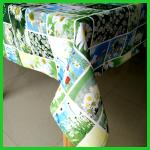 Hot selling four seasonal100% Polyester printed flower tablecloth made in BSCI